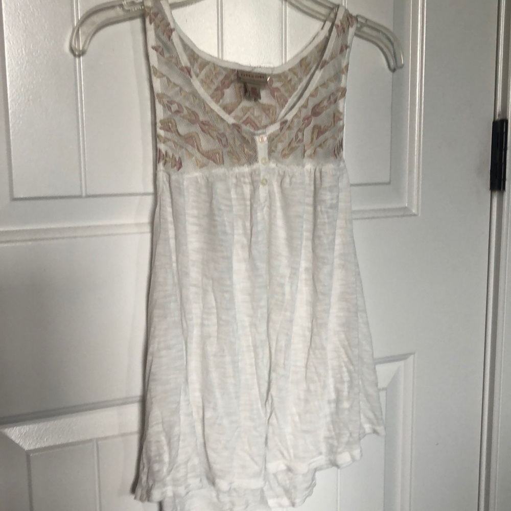 Racerback embroidered tank